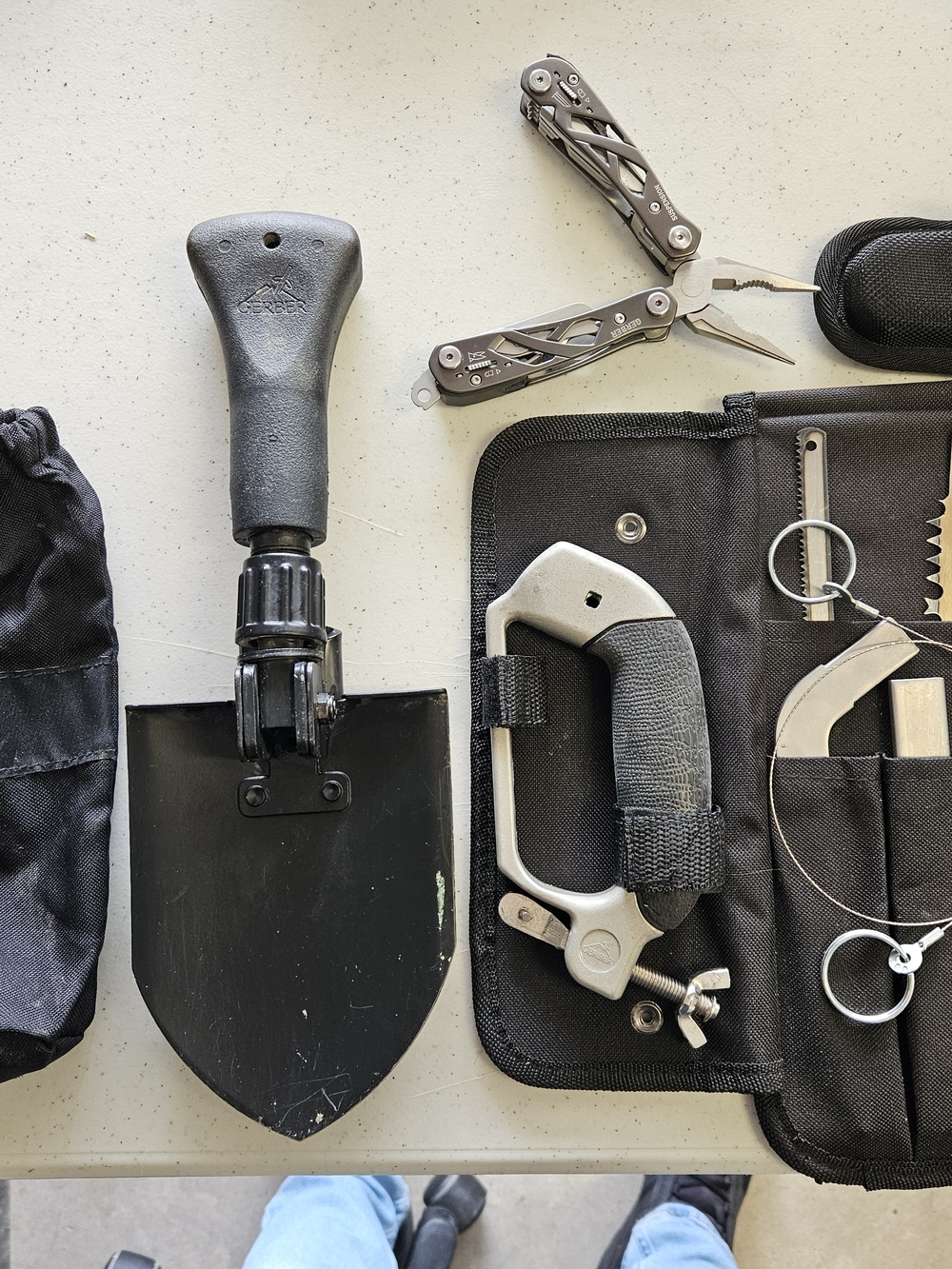 GERBER Saw Kit , Gerber Muti Tool, Gerber Folding Shovel, BSA Binocular BUNDLE